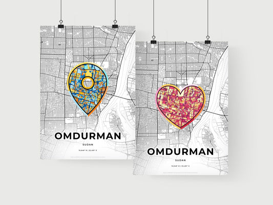Omdurman Sudan art print for couples