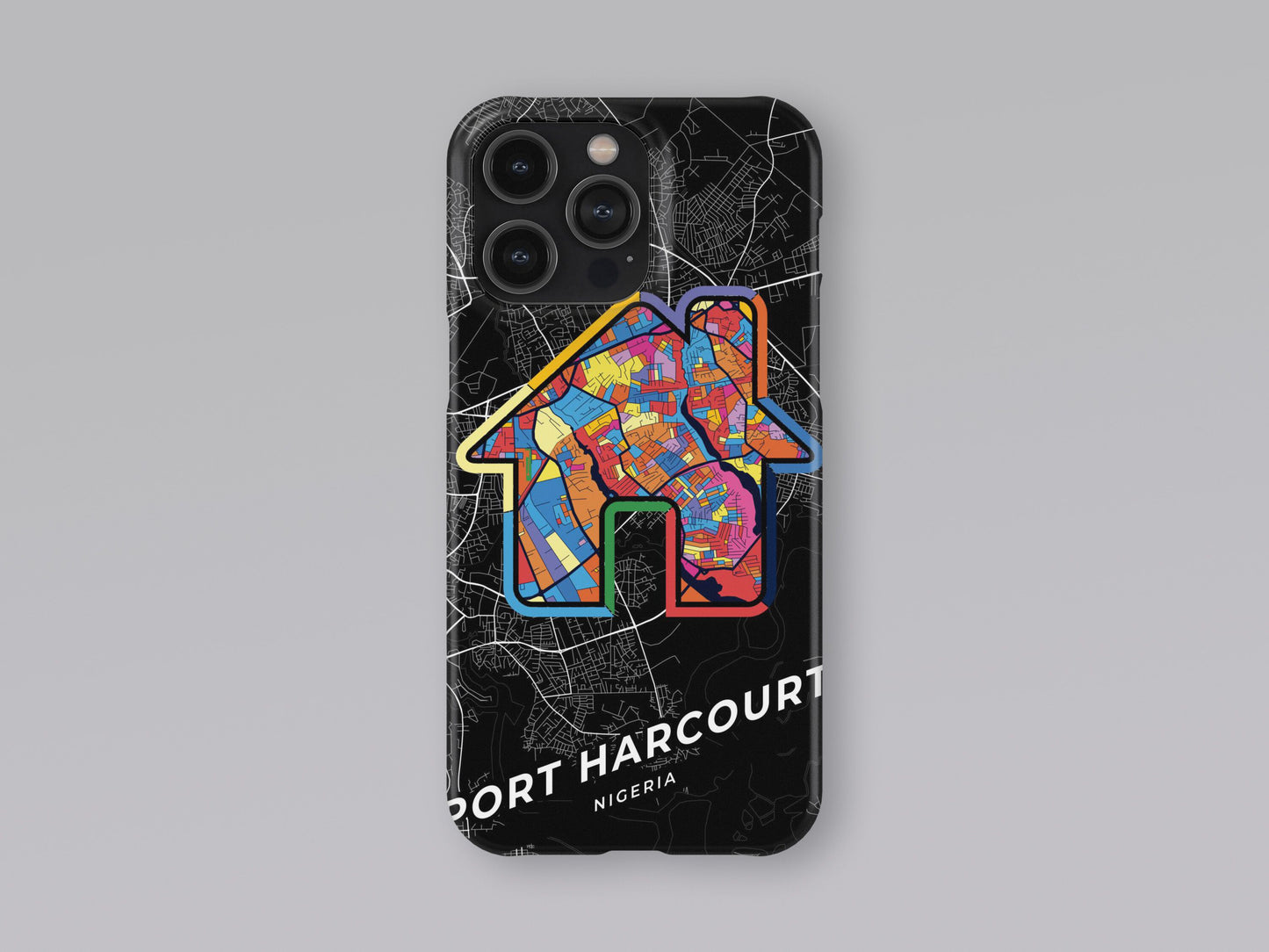 Port Harcourt Nigeria slim phone case with colorful icon 3