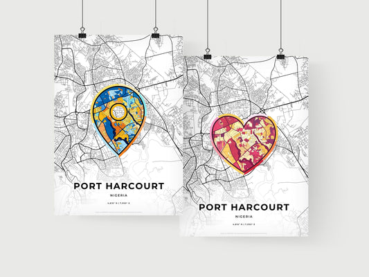 Port Harcourt Nigeria art print for couples
