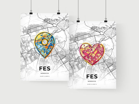 Fes Morocco art print for couples
