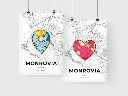 Monrovia Liberia art print for couples
