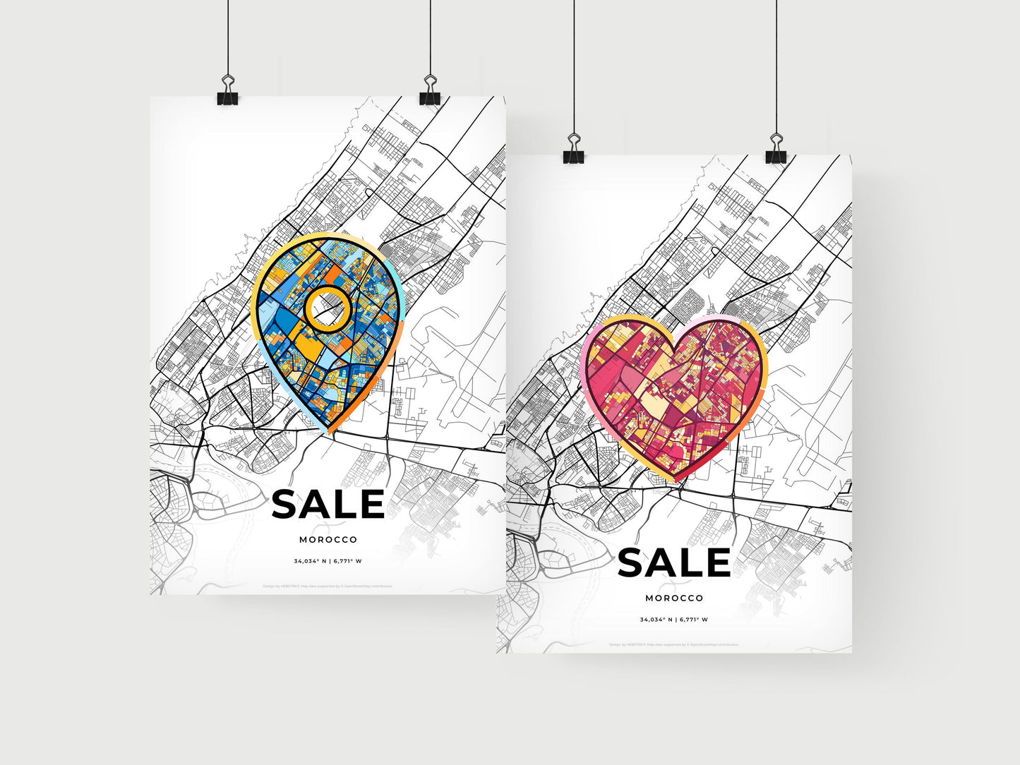 Sale Morocco art print for couples