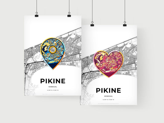 Pikine Senegal art print for couples