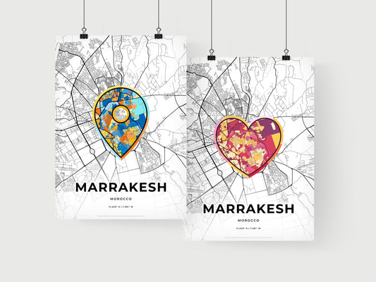 Marrakesh Morocco art print for couples