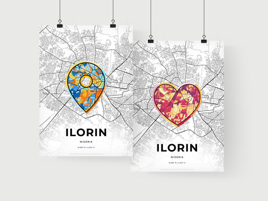 Ilorin Nigeria art print for couples