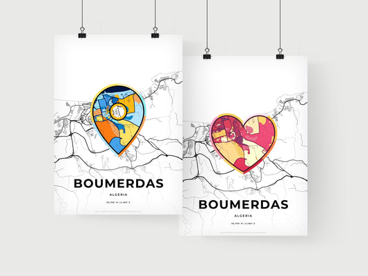 Boumerdas Algeria art print for couples