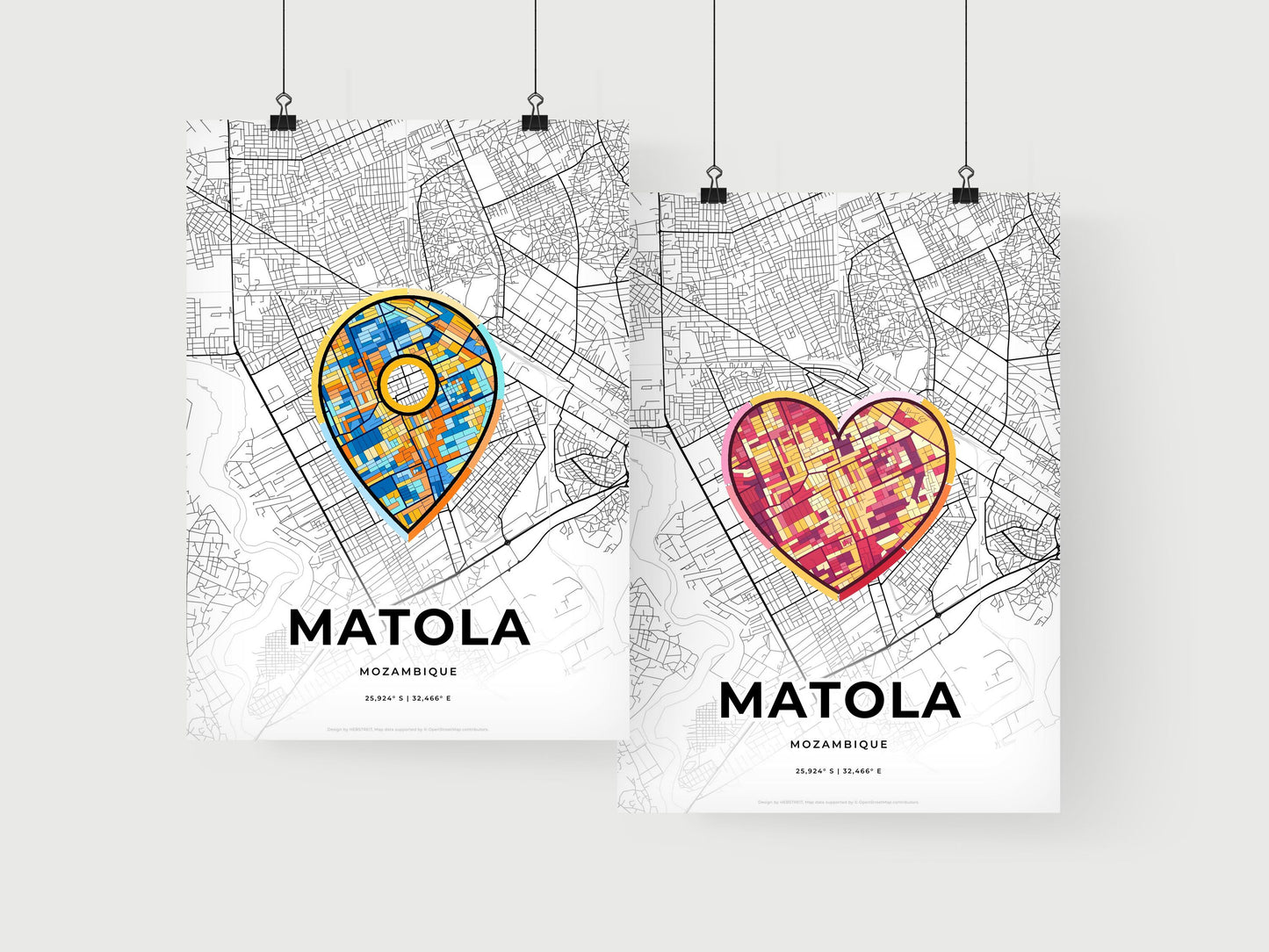 Matola Mozambique art print for couples