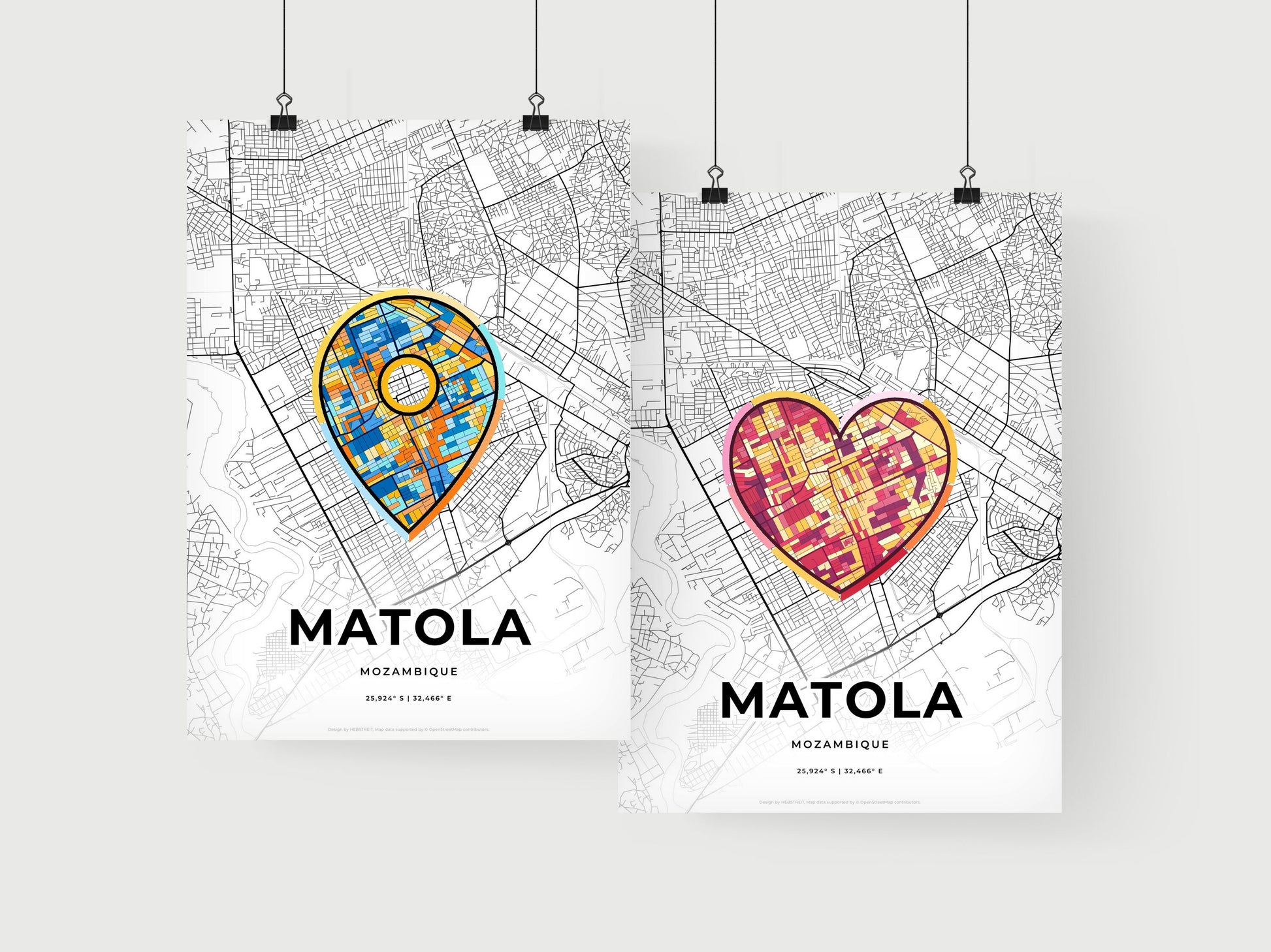Matola Mozambique art print for couples
