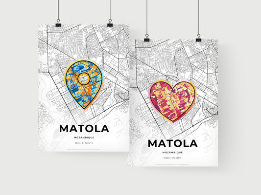 Matola Mozambique art print for couples