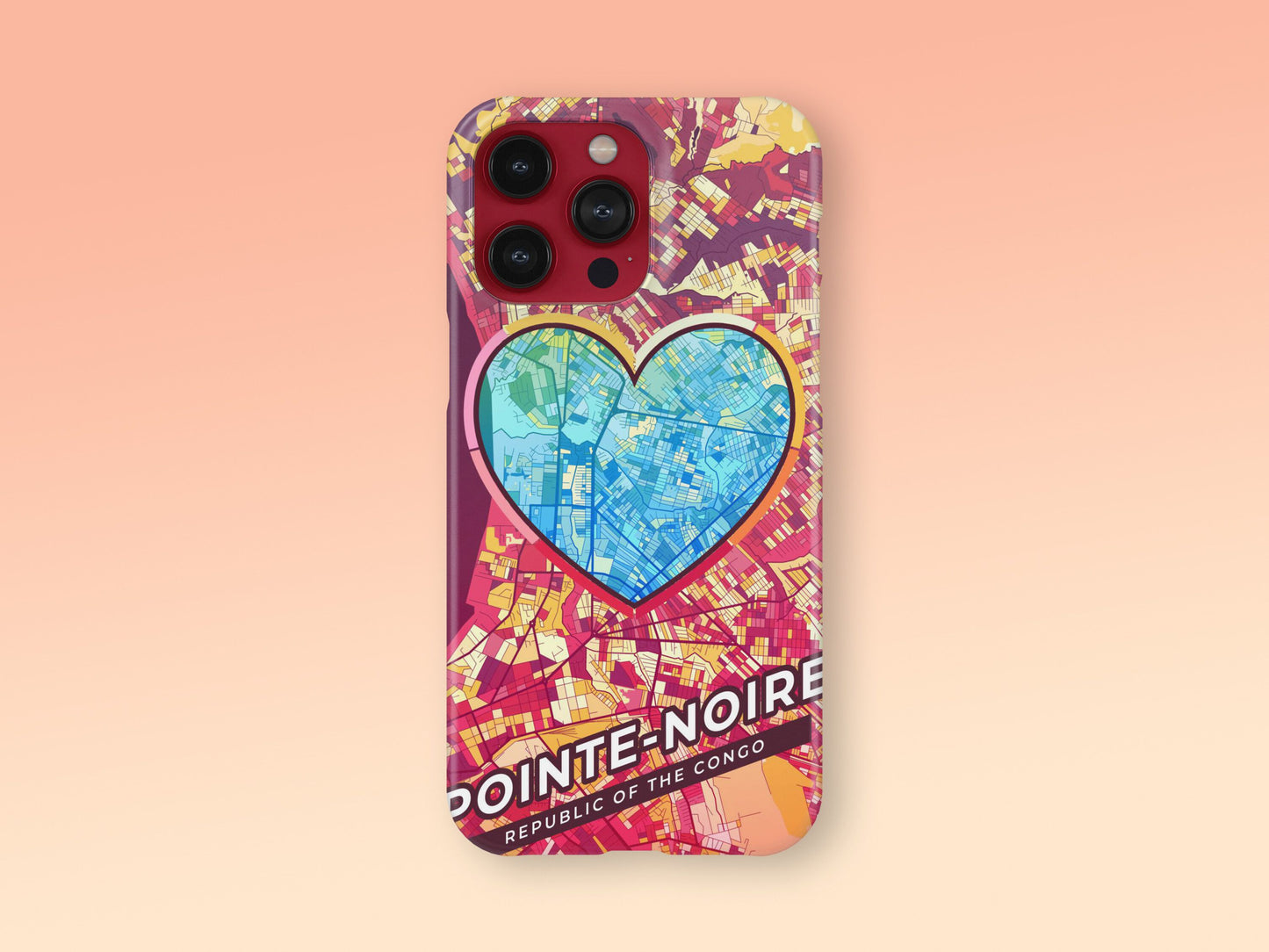 Pointe-Noire Republic Of The Congo slim phone case with colorful icon 2