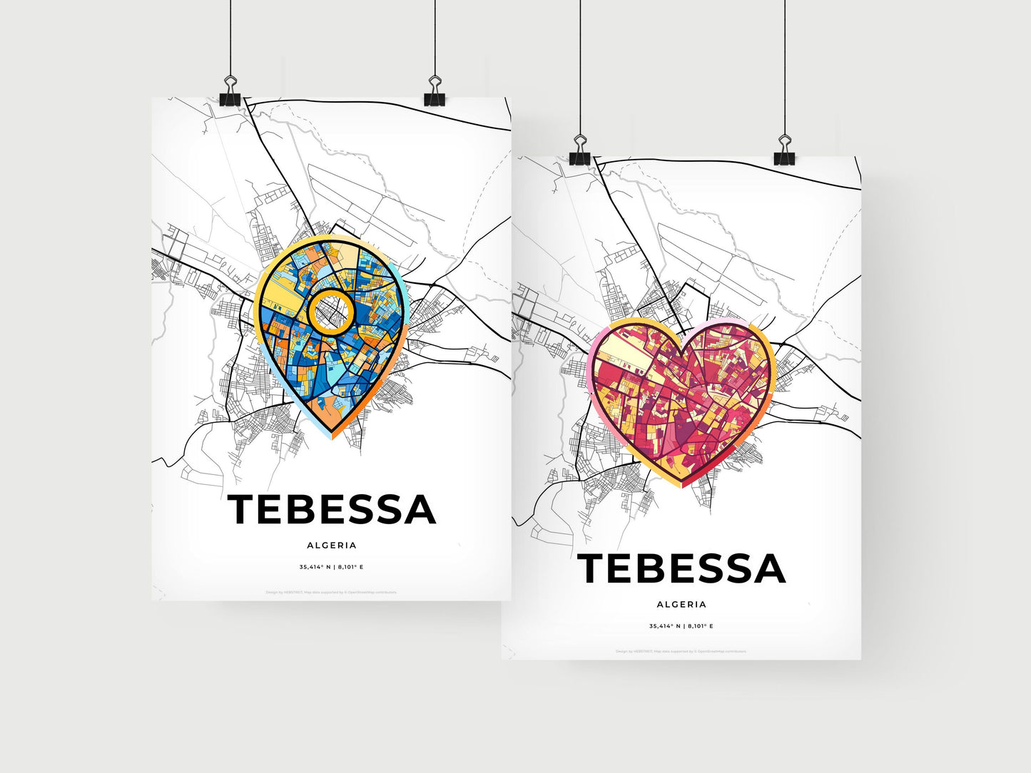 Tebessa Algeria art print for couples