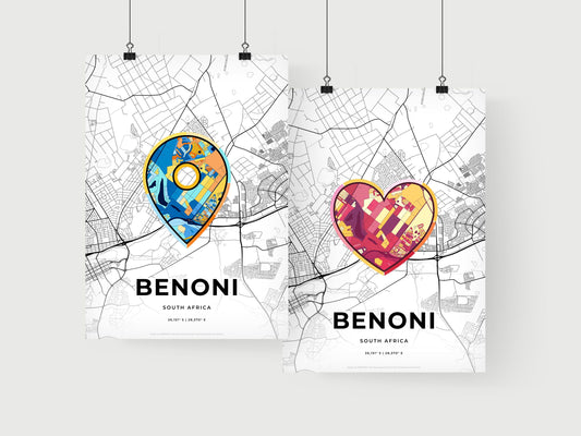Benoni South Africa art print for couples
