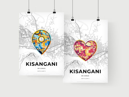 Kisangani Dr Congo art print for couples
