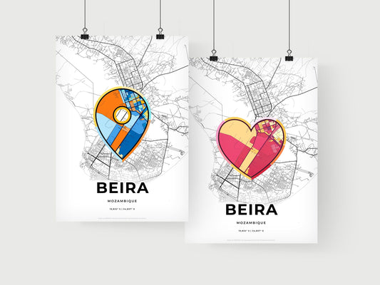 Beira Mozambique art print for couples