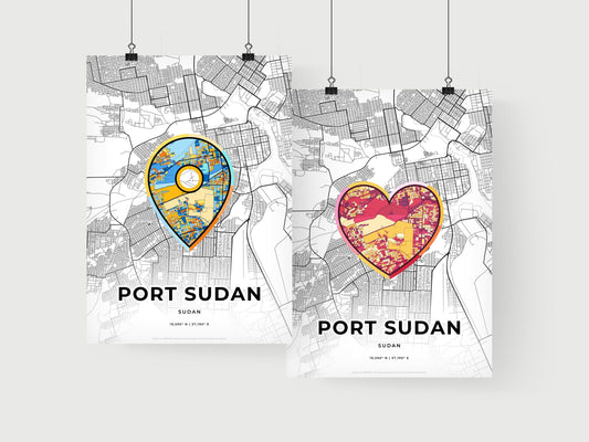 Port Sudan Sudan art print for couples