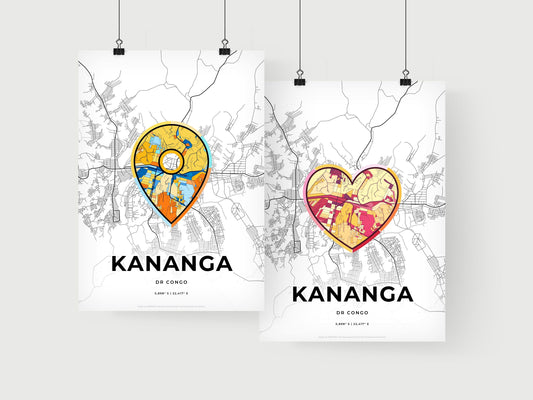 Kananga Dr Congo art print for couples