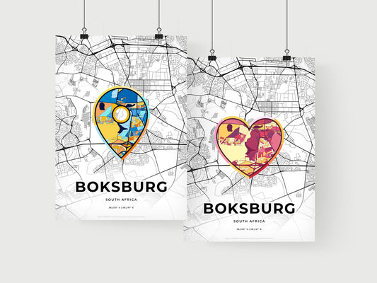 Boksburg South Africa art print for couples