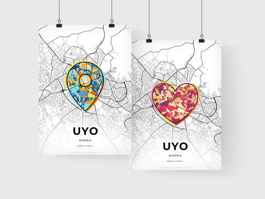 Uyo Nigeria art print for couples