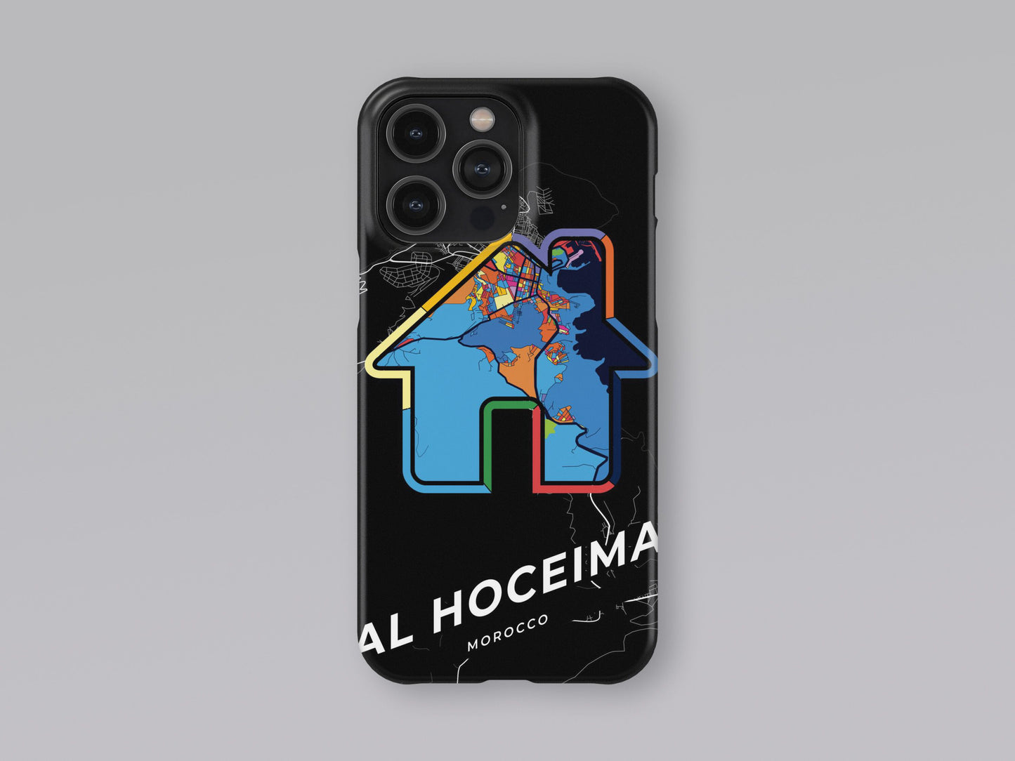 Al Hoceima Morocco slim phone case with colorful icon. Birthday, wedding or housewarming gift. Couple match cases. 3