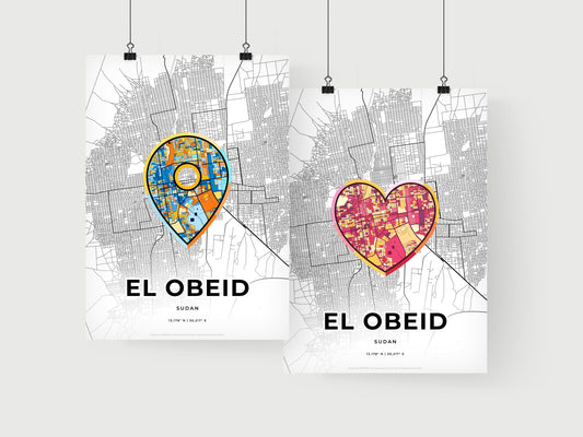 El Obeid Sudan art print for couples