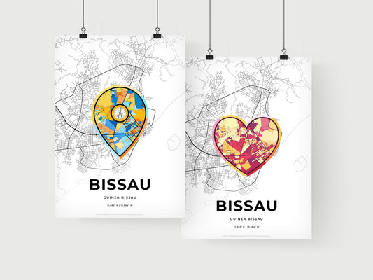 Bissau Guinea Bissau art print for couples