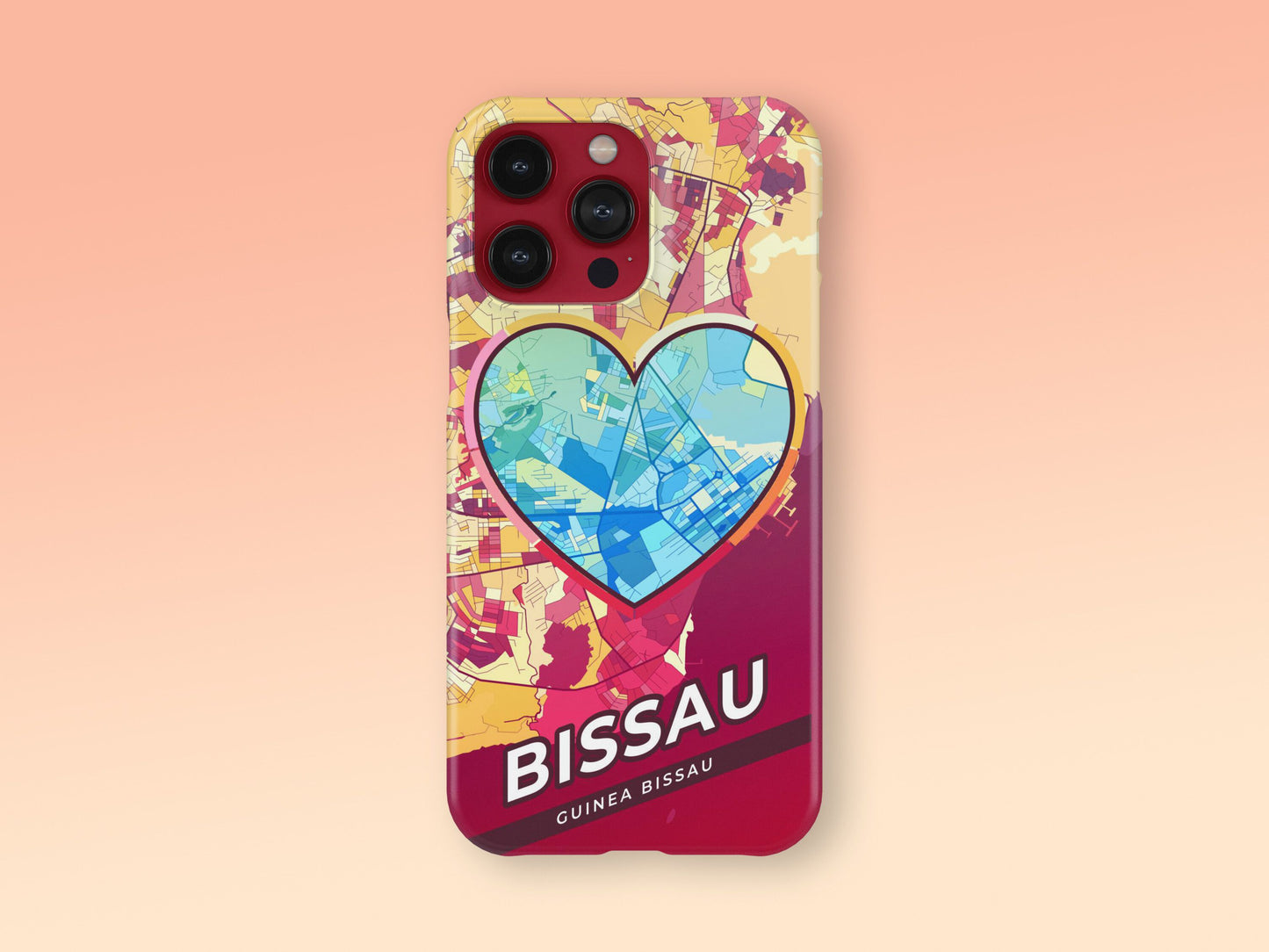 Bissau Guinea Bissau slim phone case with colorful icon. Birthday, wedding or housewarming gift. Couple match cases. 2