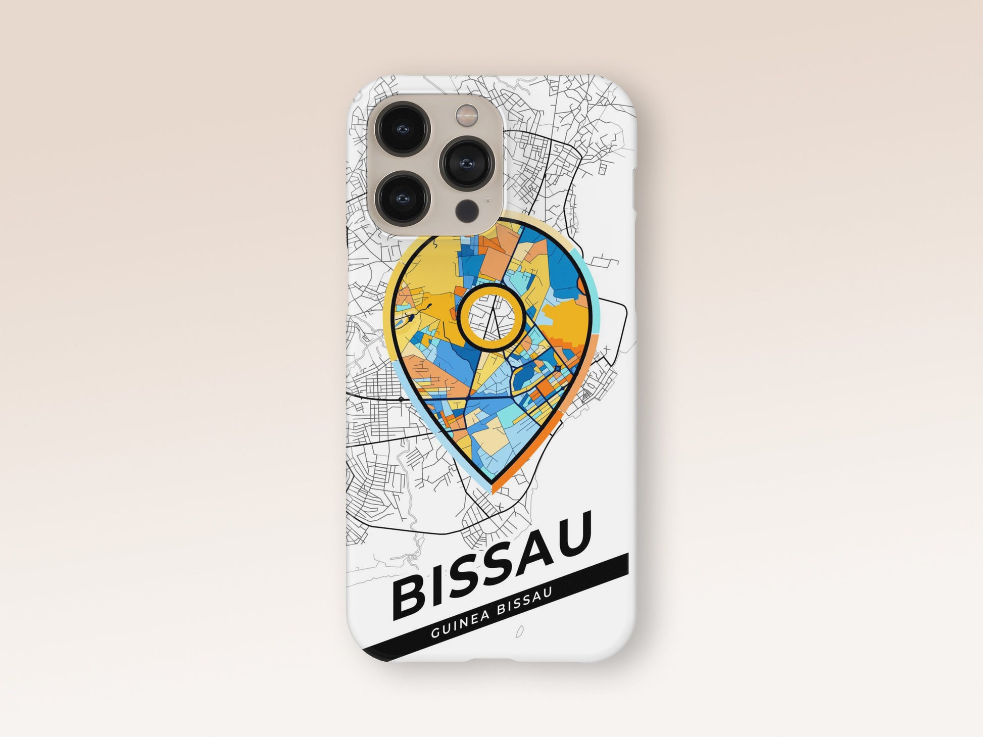 Bissau Guinea Bissau slim phone case with colorful icon. Birthday, wedding or housewarming gift. Couple match cases. 1