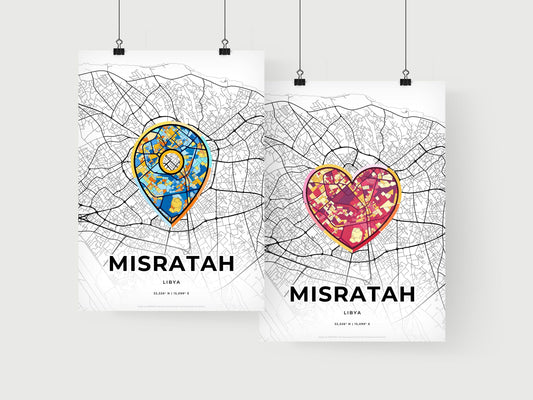 Misratah Libya art print for couples