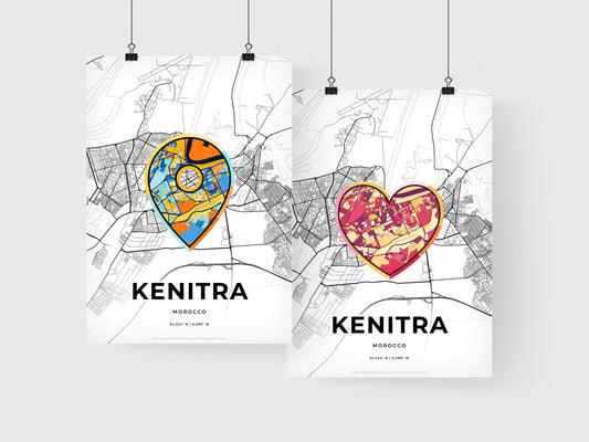 Kenitra Morocco art print for couples