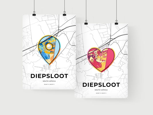 Diepsloot South Africa art print for couples
