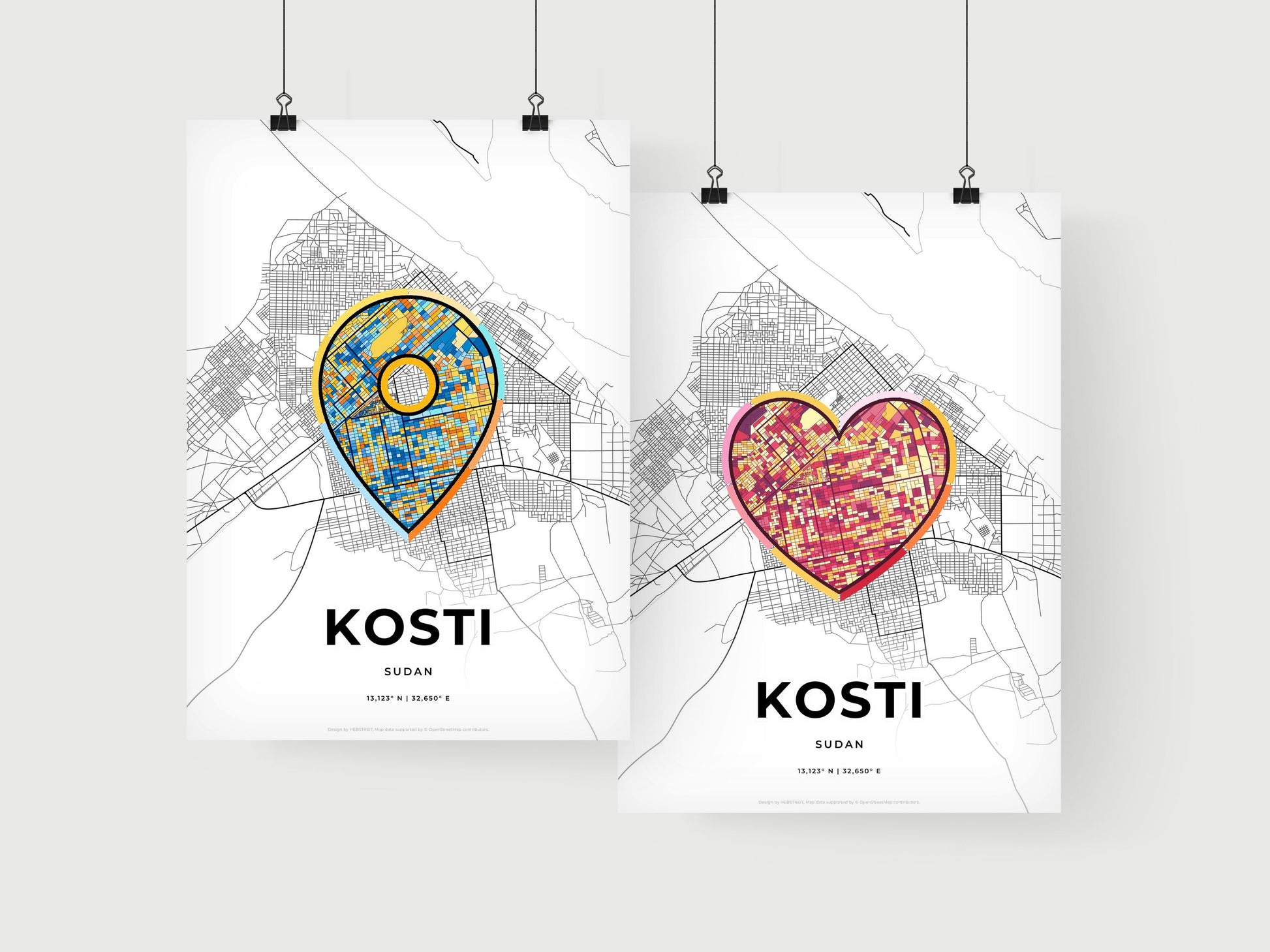 Kosti Sudan art print for couples