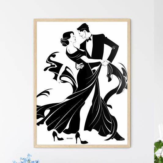 Man And Woman Dancing Art Print Default Title