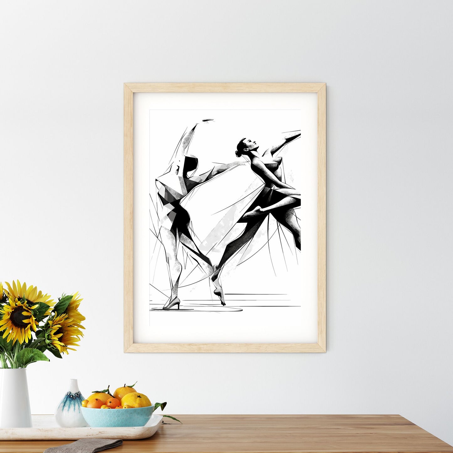 Couple Of Women Dancing Art Print Default Title