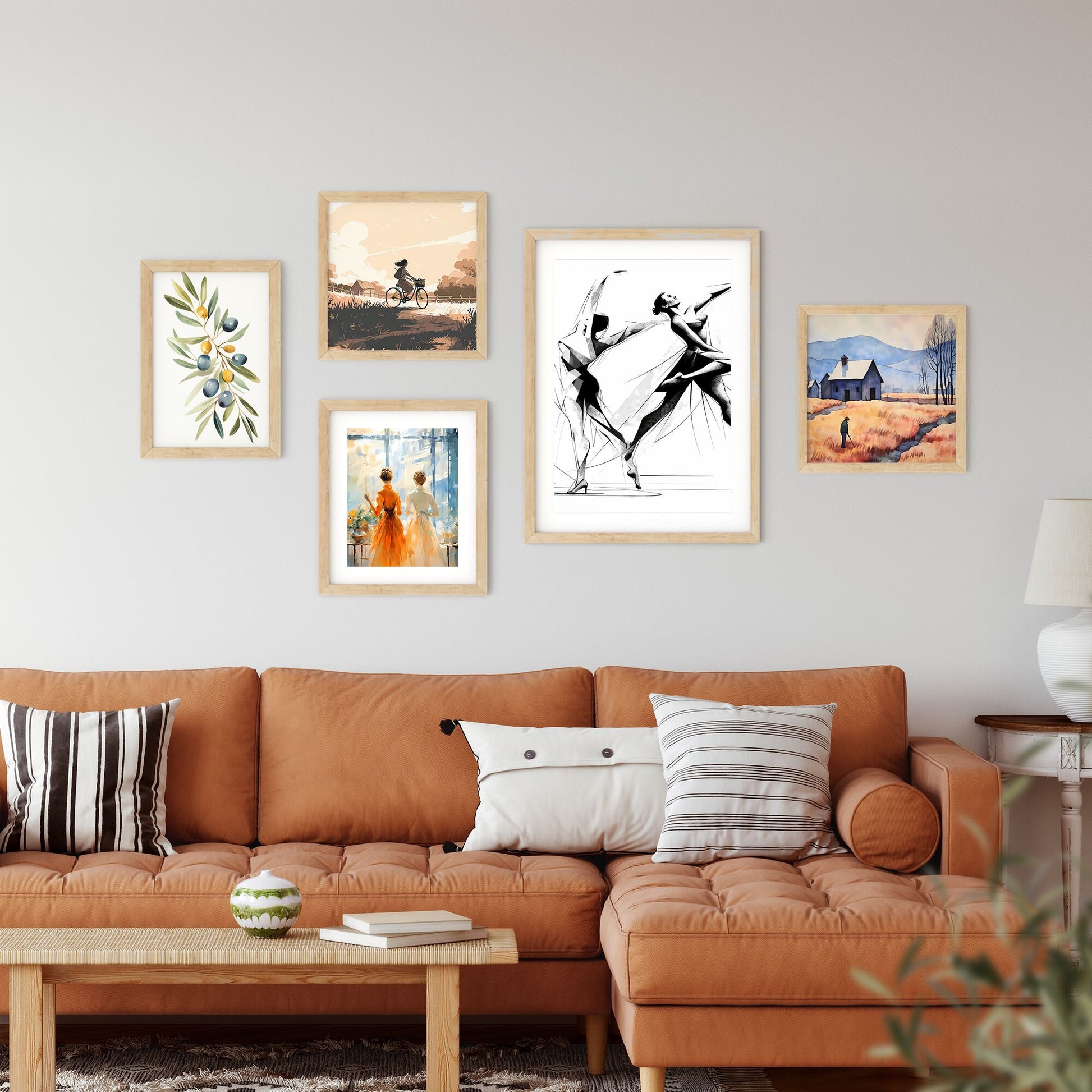 Couple Of Women Dancing Art Print Default Title