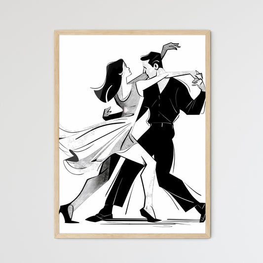 Man And Woman Dancing Art Print Default Title