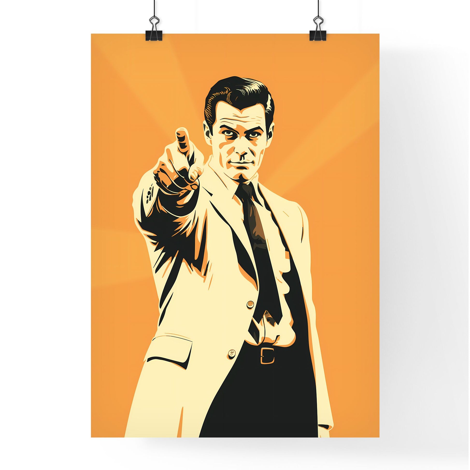 Man Pointing At The Camera Art Print Default Title