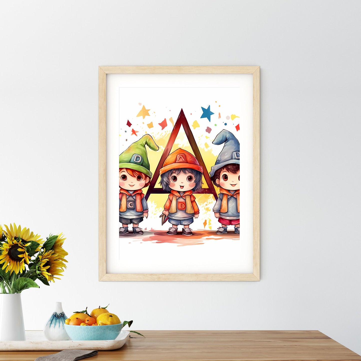Group Of Cartoon Characters Art Print Default Title
