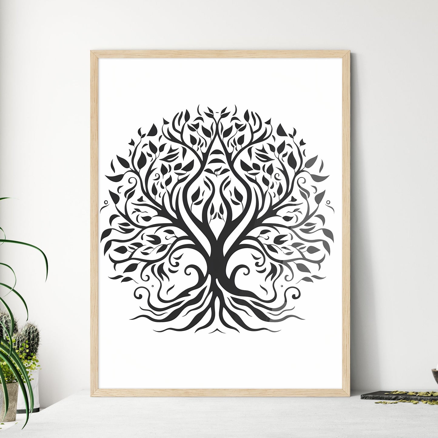 Black And White Tree Art Print Default Title