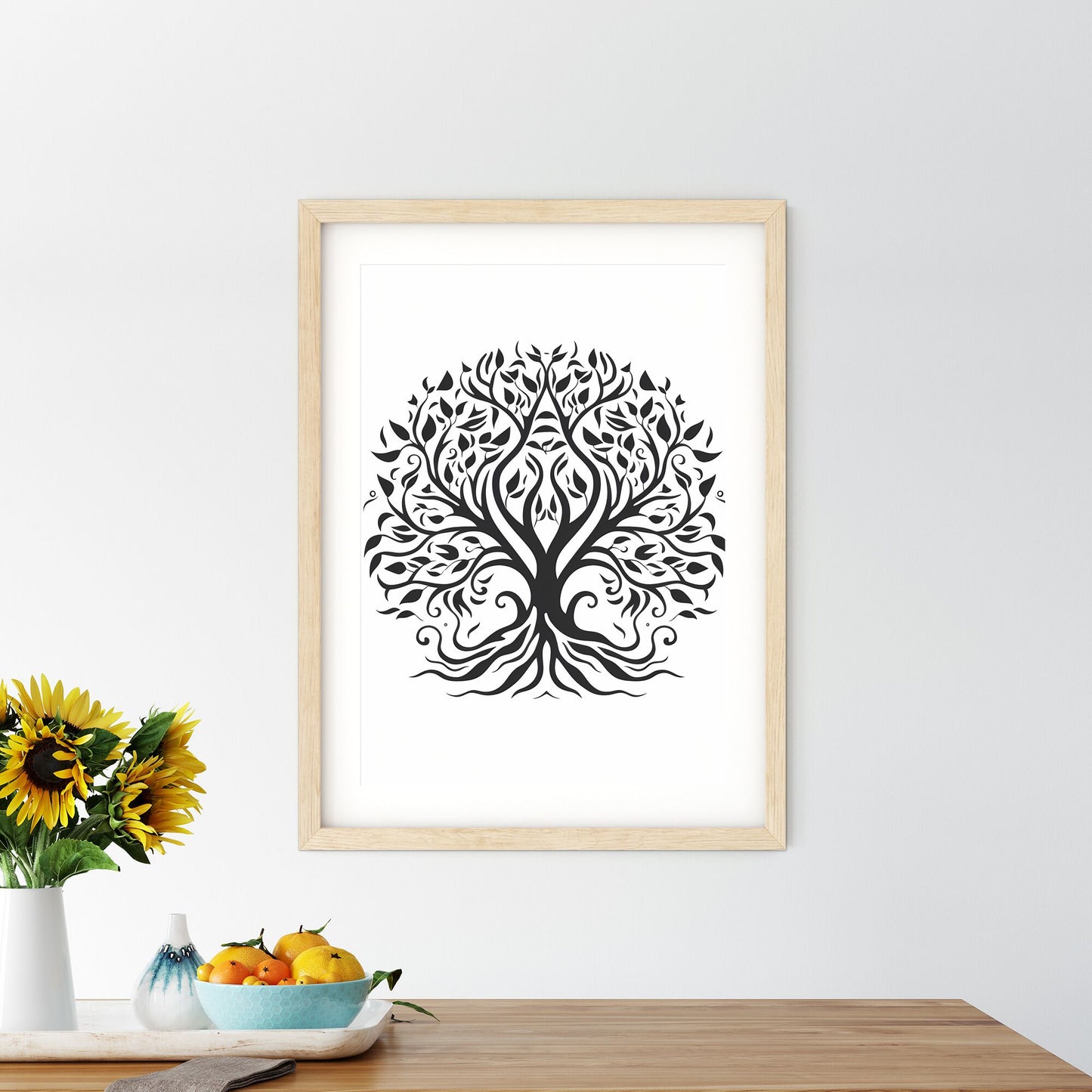 Black And White Tree Art Print Default Title