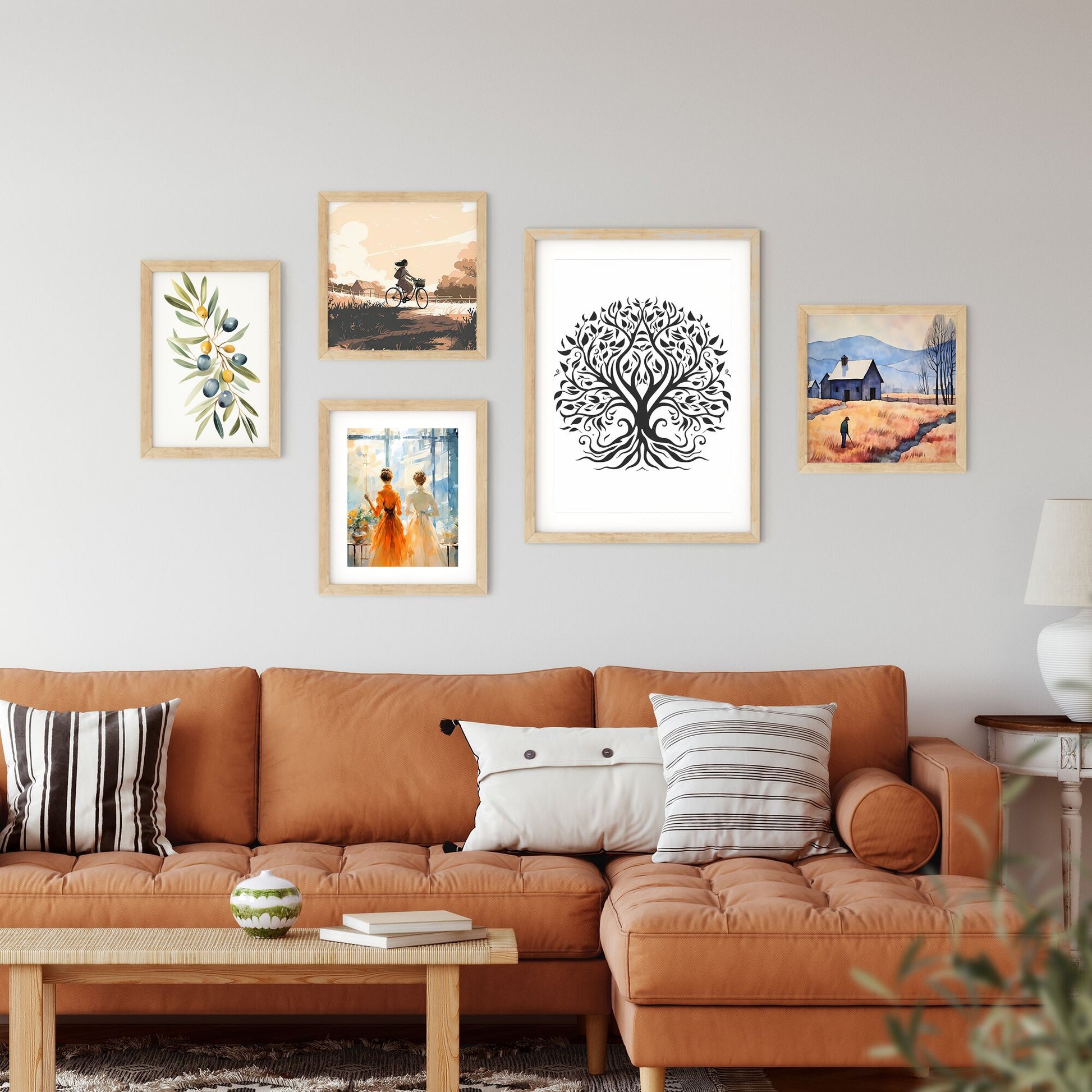 Black And White Tree Art Print Default Title