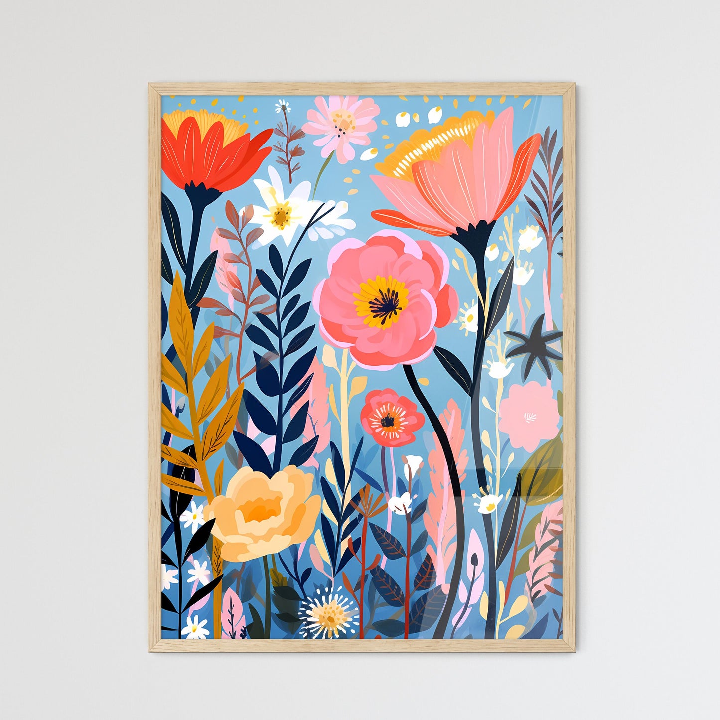 Painting Of Flowers And Plants Art Print Default Title