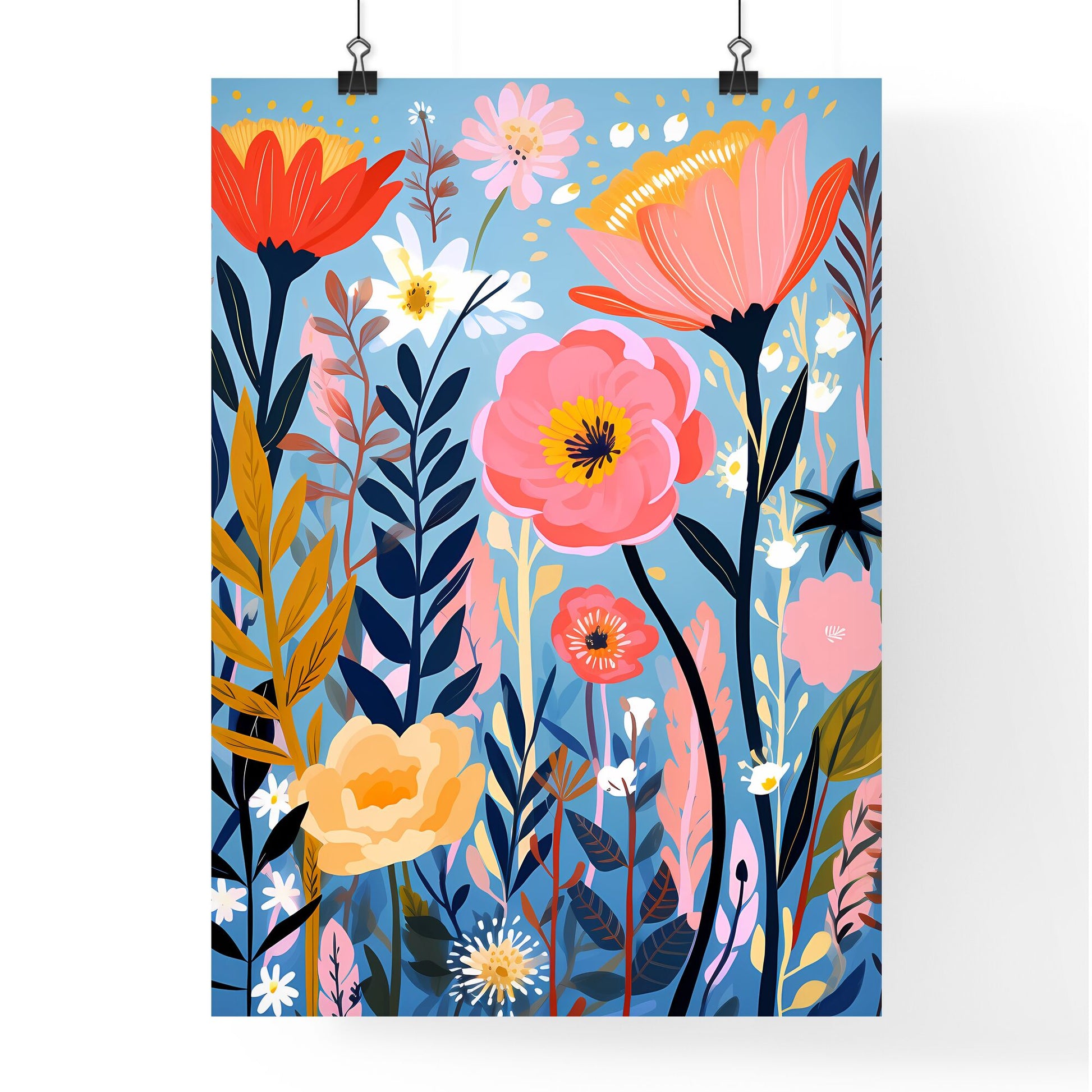 Painting Of Flowers And Plants Art Print Default Title