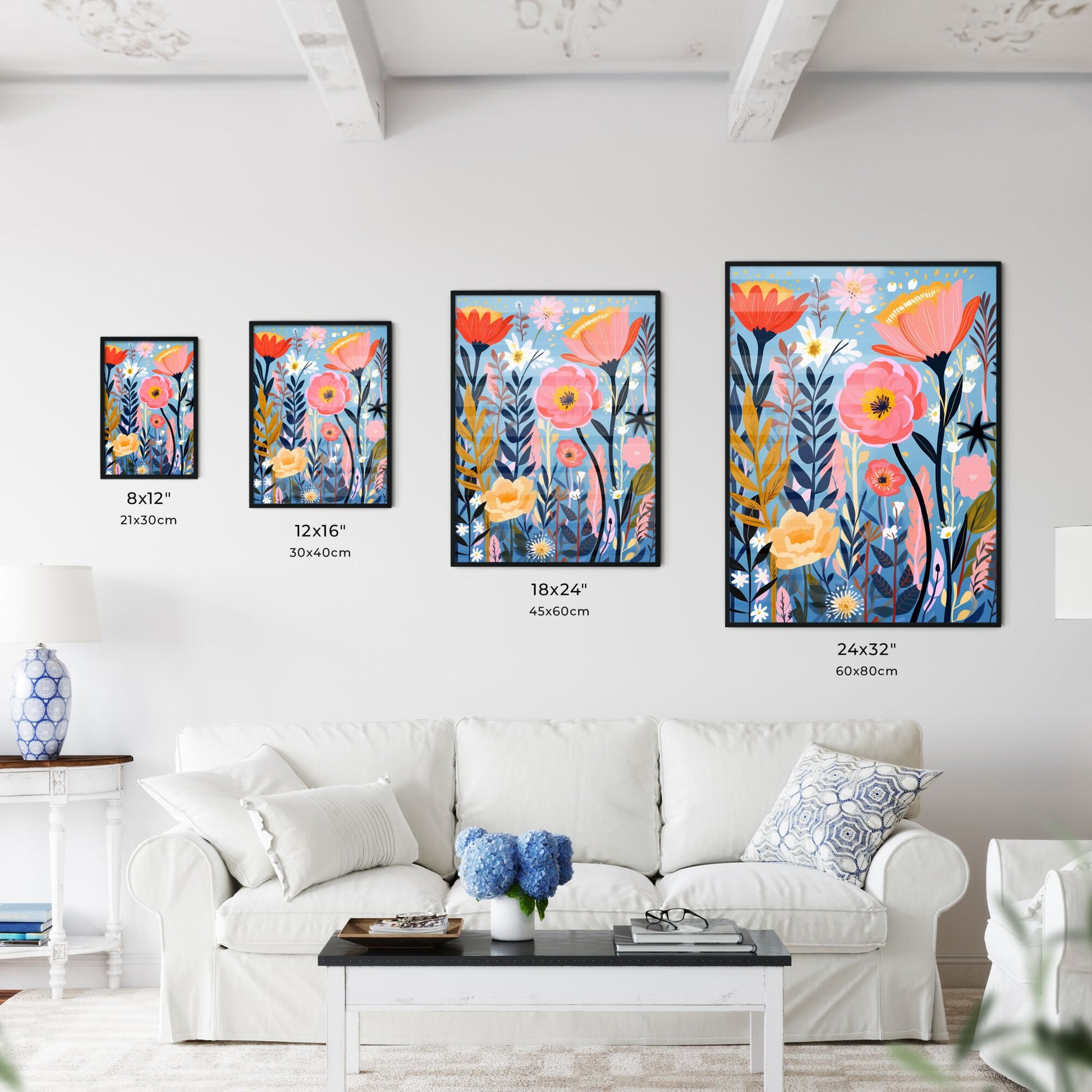 Painting Of Flowers And Plants Art Print Default Title