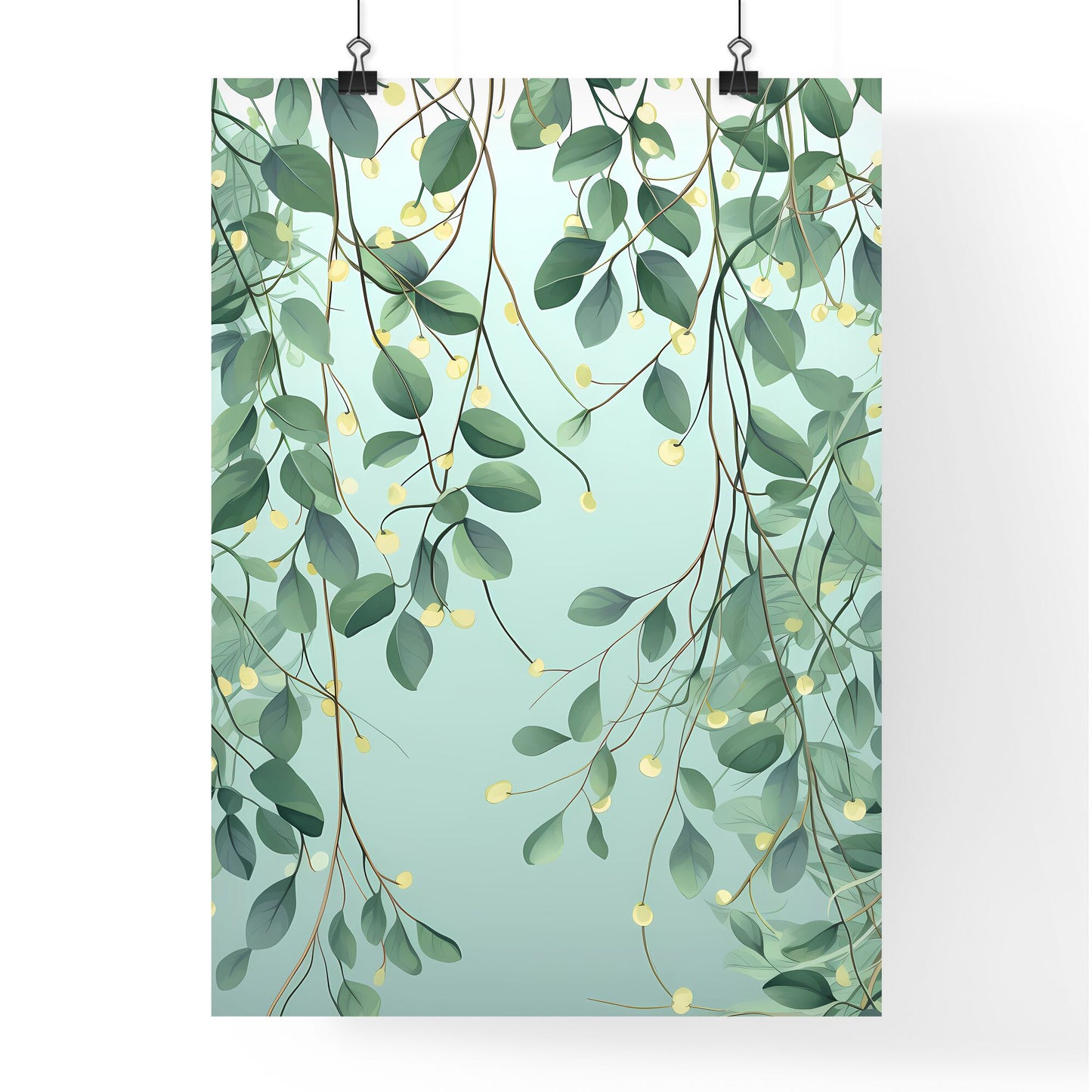 Close Up Of Leaves Art Print Default Title