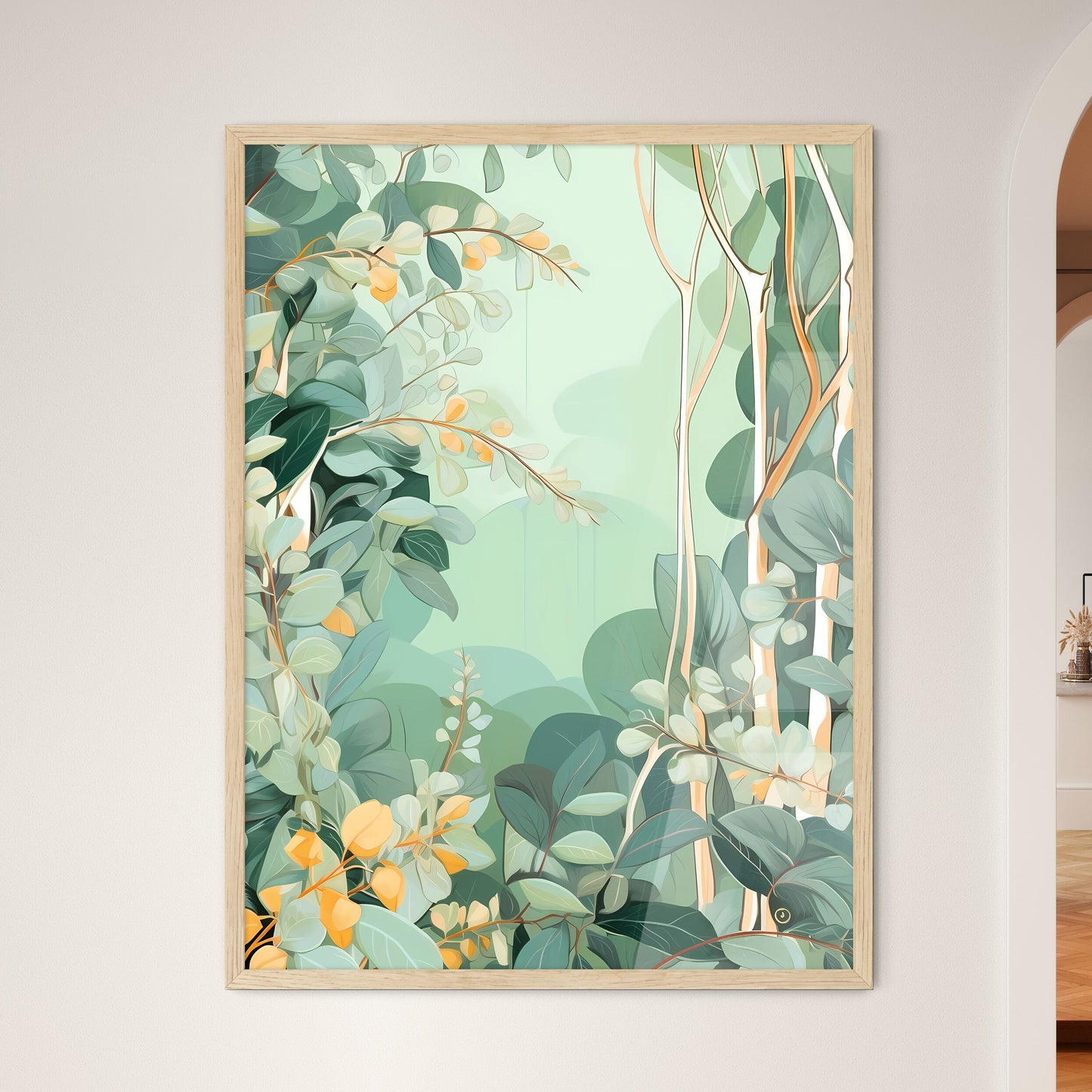 Painting Of A Plant Art Print Default Title