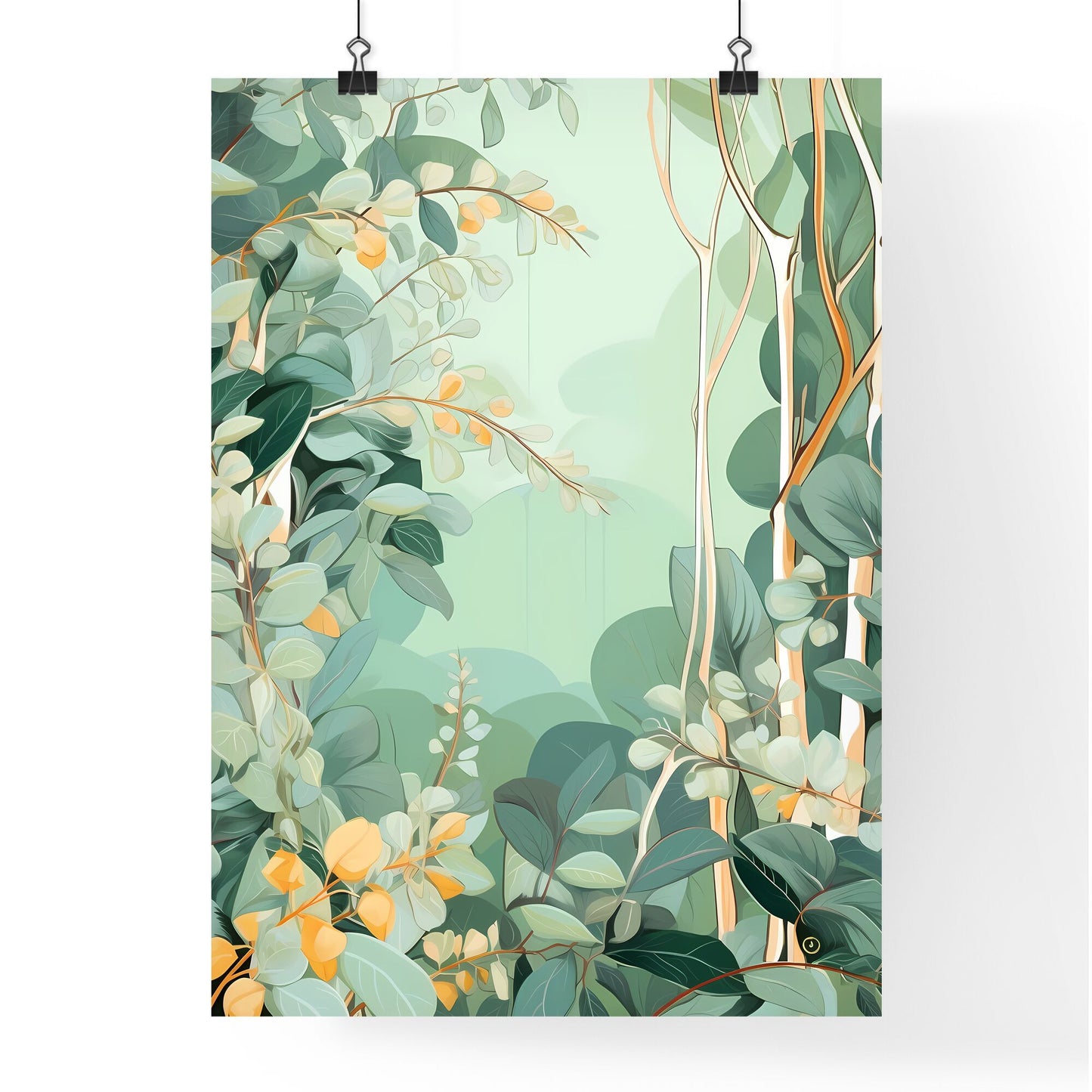 Painting Of A Plant Art Print Default Title