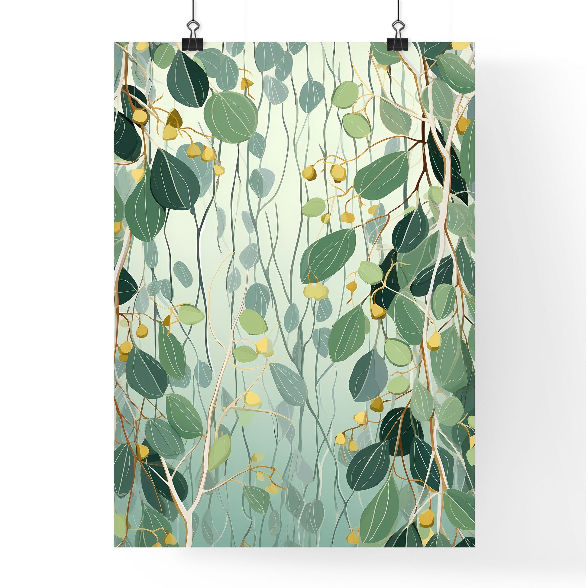 Close Up Of Leaves Art Print Default Title