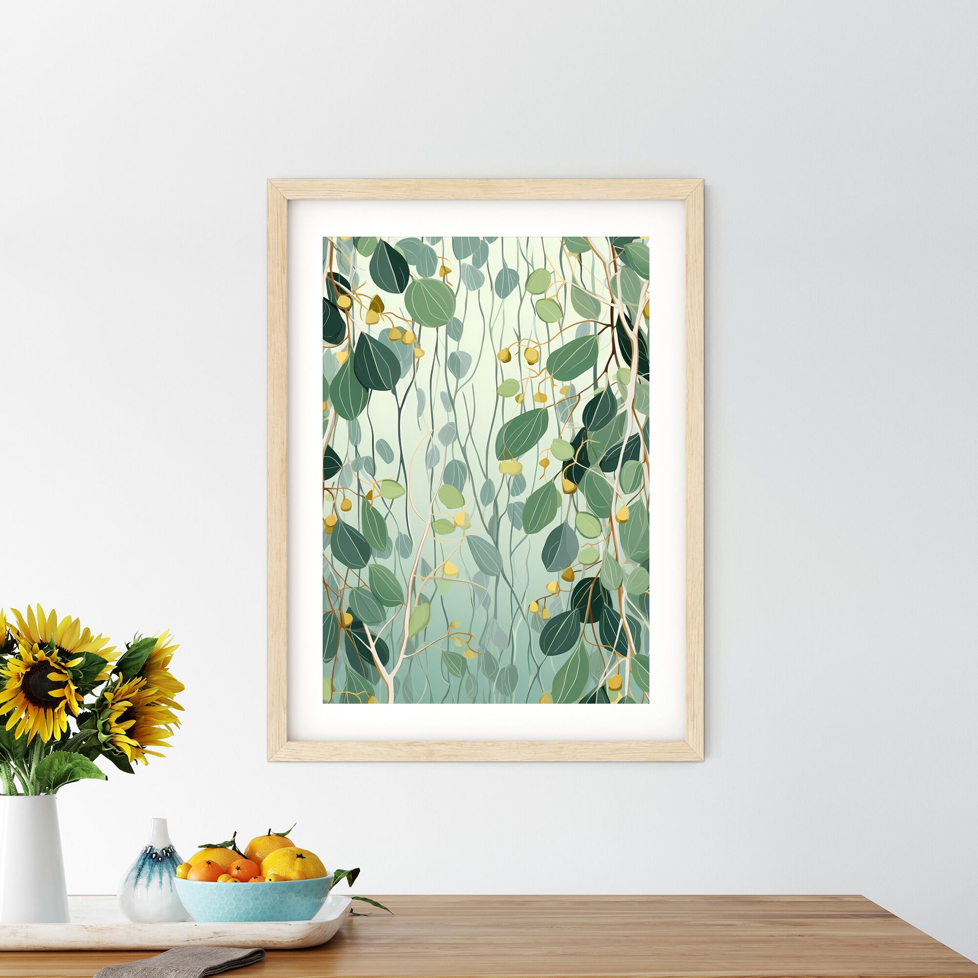 Close Up Of Leaves Art Print Default Title