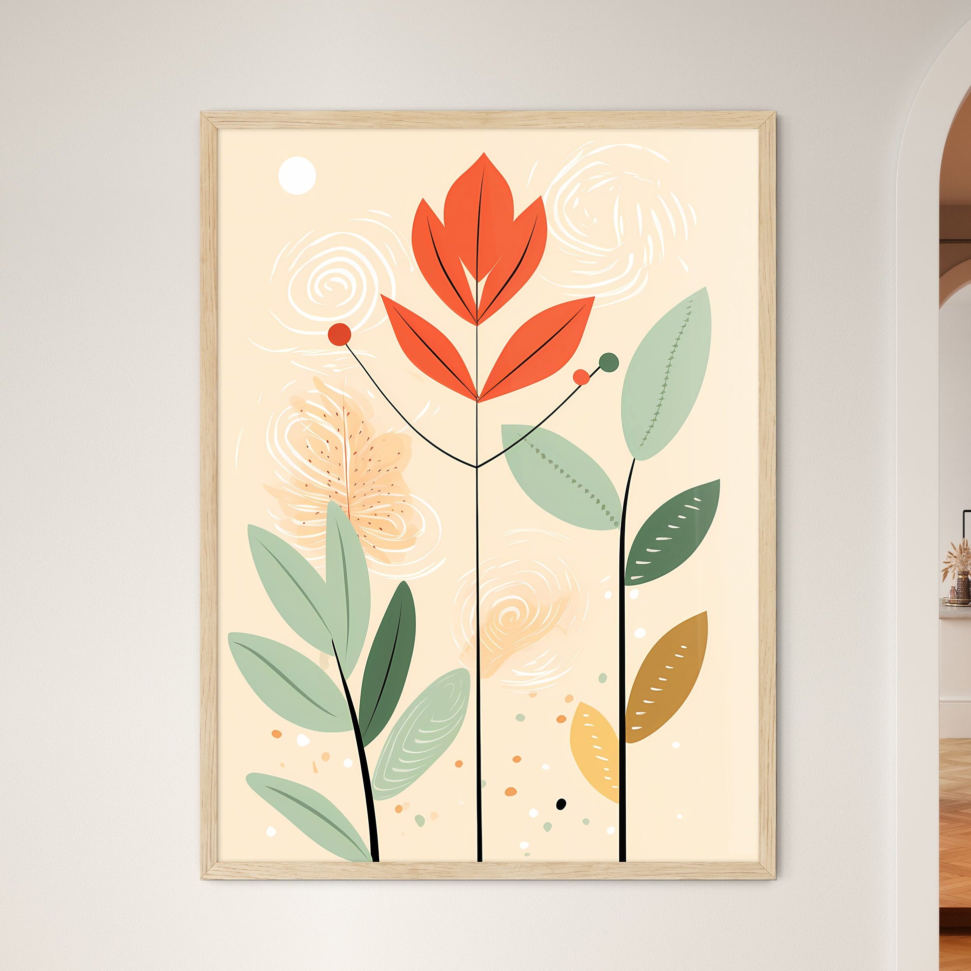 Drawing Of A Plant Art Print Default Title