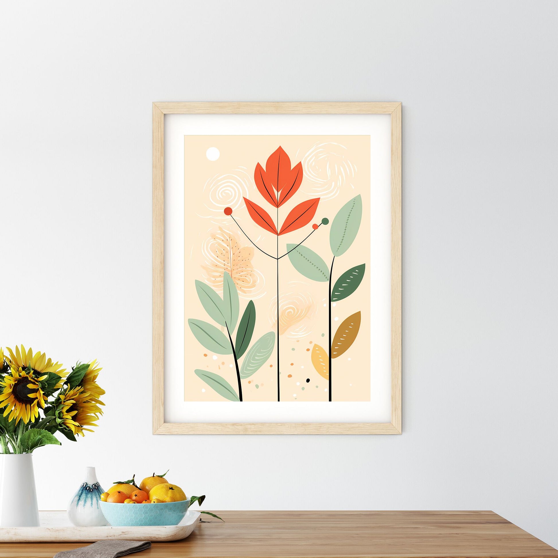 Drawing Of A Plant Art Print Default Title